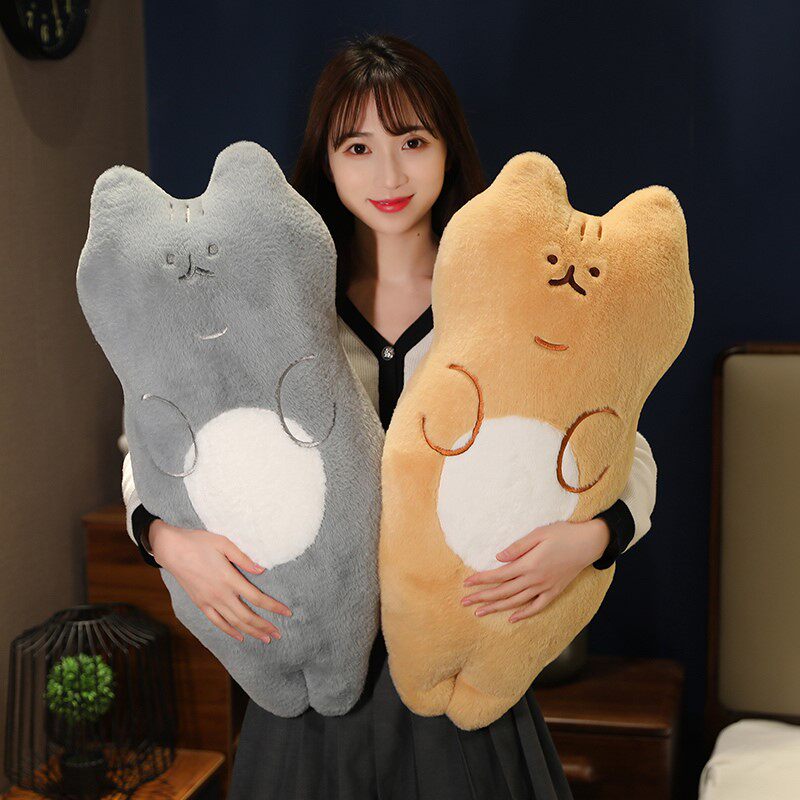 极速猫咪ins风靠枕客厅沙发抱枕感枕头腰枕床上猫猫靠背床头靠垫