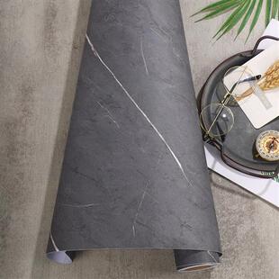 仿大理石贴纸自粘哑光桌子防油防水石材石英石台面翻新岩板壁纸贴