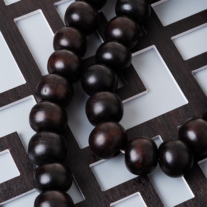 佛珠108颗红色桃木鲁智深大和尚同款108颗54颗花果菩提根佛珠