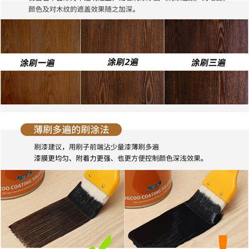 水性漆油漆木纹漆仿古实木门地板旧家俱翻新改色透明色喷漆木器漆