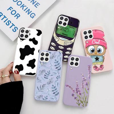 For Samsung Galaxy A22 4G A 22 5G Case Flower Phone Coque Fo
