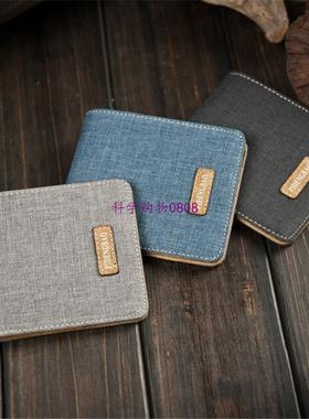 2016 New Arrive Wallet Purses Mens Canvas Wallet Carteira M