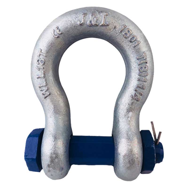 巨力索具T级卸扣T8-BX型高强度弓型带螺母马蹄形5T7T18T21T30T40T