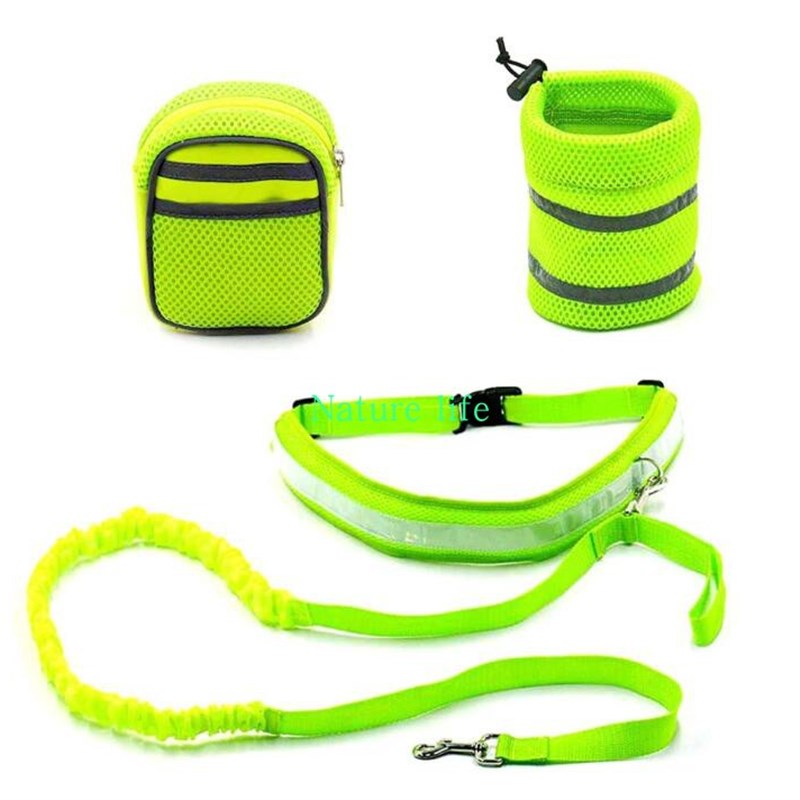 Pet Dog Leash Lead Strap Rope Waist Walking Runing Belt