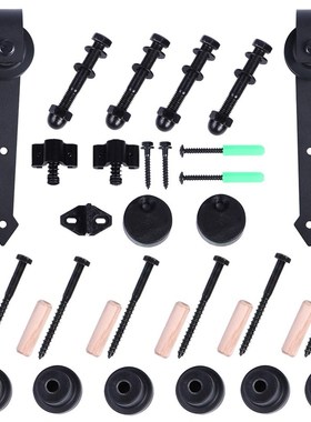 LWZH 1200mm - 2930mm Country Style Wood Sliding Barn Door Ha