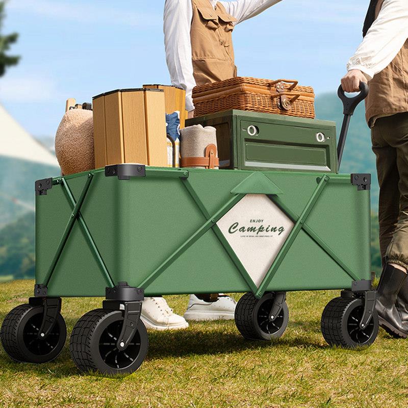 聚拢露营推车超大营地车户外可折叠手拉车可携式野餐野营推车小推