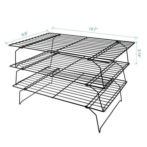 Stainless Steel Nonstick Cooling Rack Flytt Stackable 3-Tier