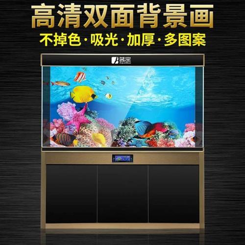 带胶大型鱼缸背景纸装饰画底砂画布仿真外珊瑚石图纸背面石头底纸