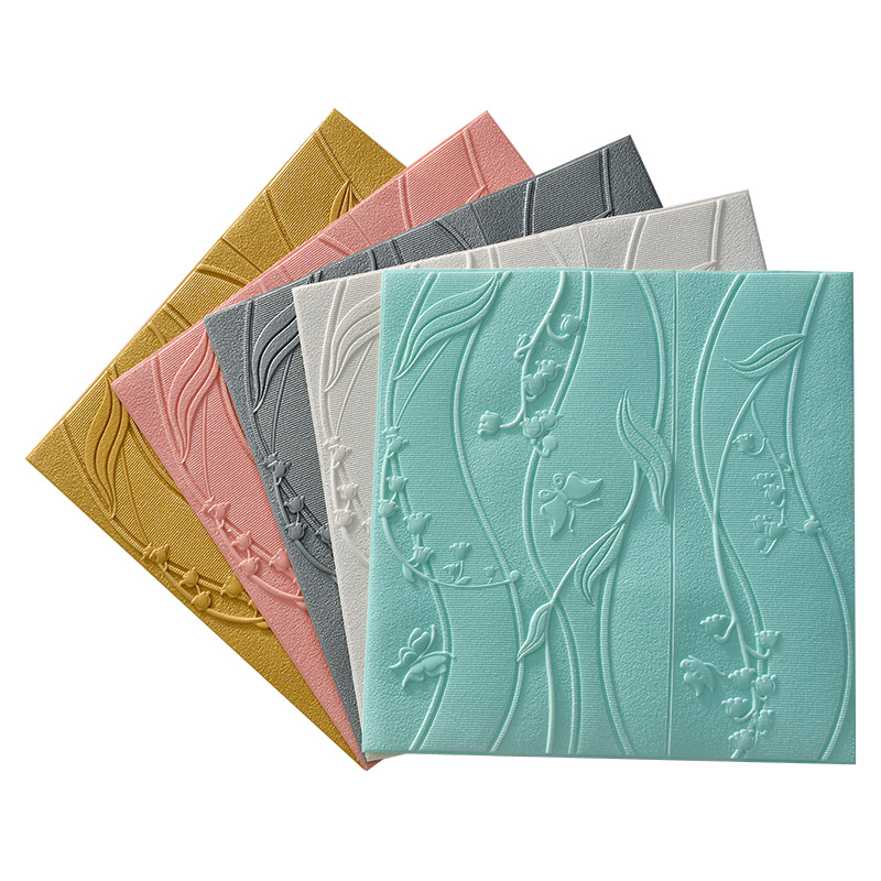 墙纸3d立体墙贴纸卧室满铺客厅背景墙装饰壁纸欧式浮雕简约自粘贴