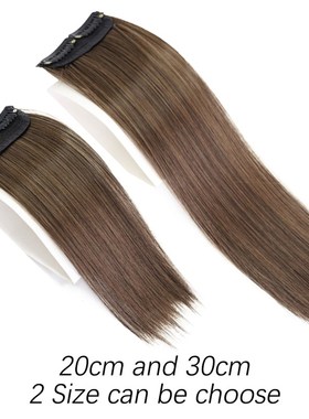 AZQUEEN Synthetic 20cm/30cm Invisible Straight Pads Clip In