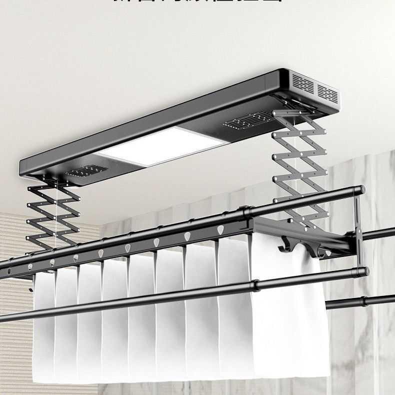 妈妈手电动晾衣架智能烘干遥控升降阳台晒衣架家用自动晾衣机杆