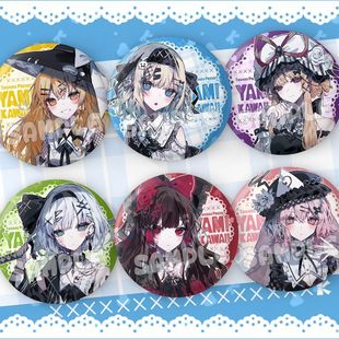 东方project限定病娇风博丽灵梦爱丽丝雾雨魔理沙75mm双闪徽章