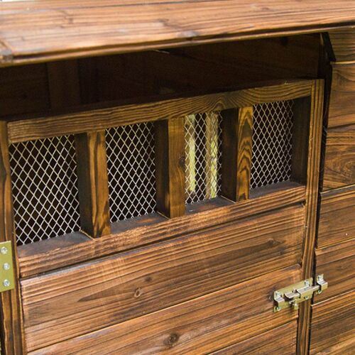 极速四季通用木制狗窝户外防雨狗笼子室外狗房子型狗舍保暖大型犬