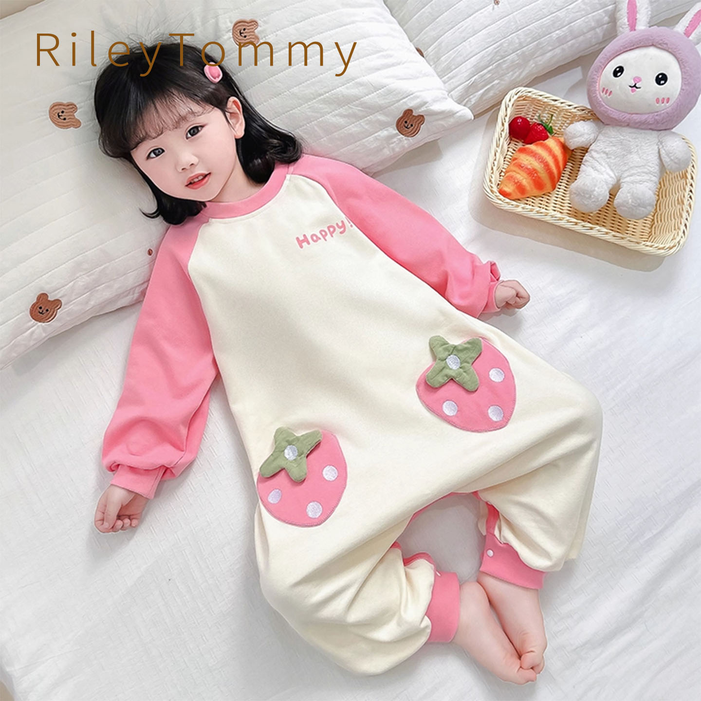 英国RileyTommy女童春秋防踢睡袍