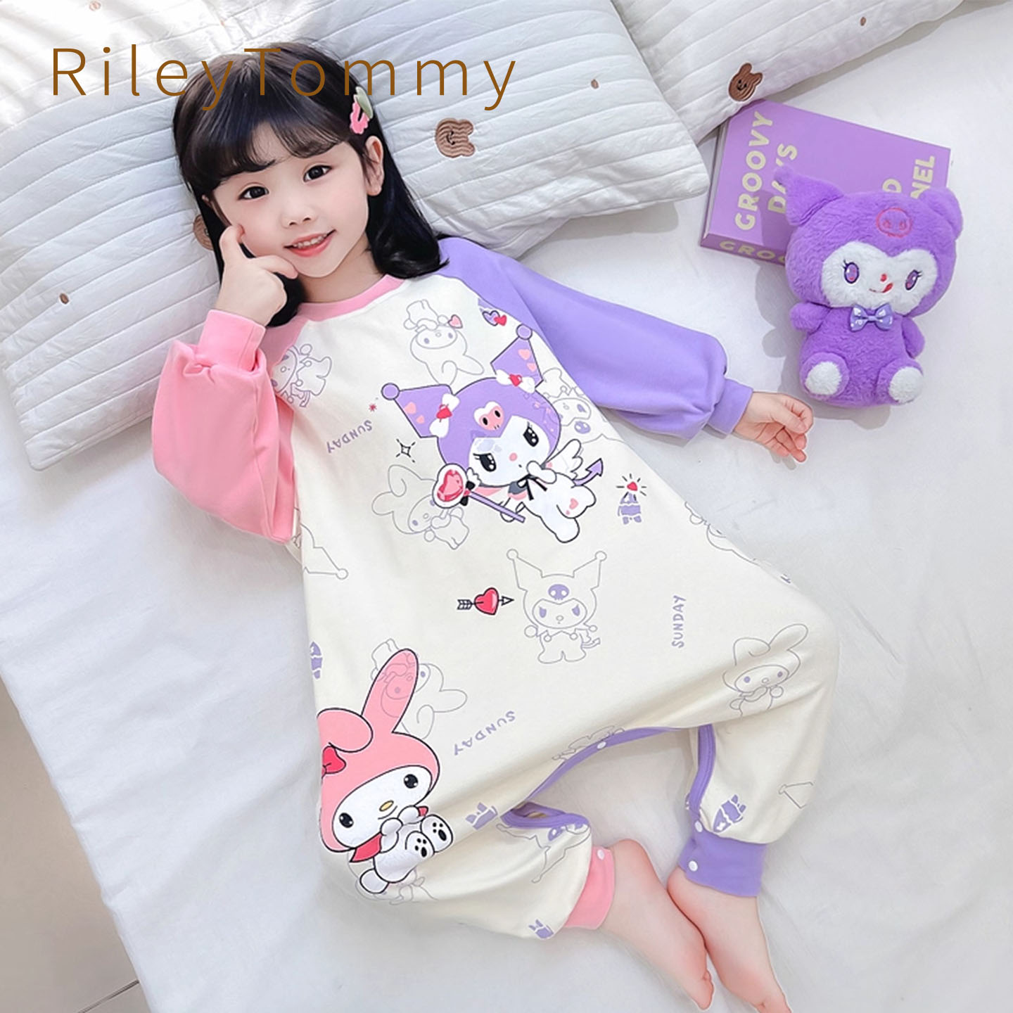 英国RileyTommy女宝宝纯棉连体衣