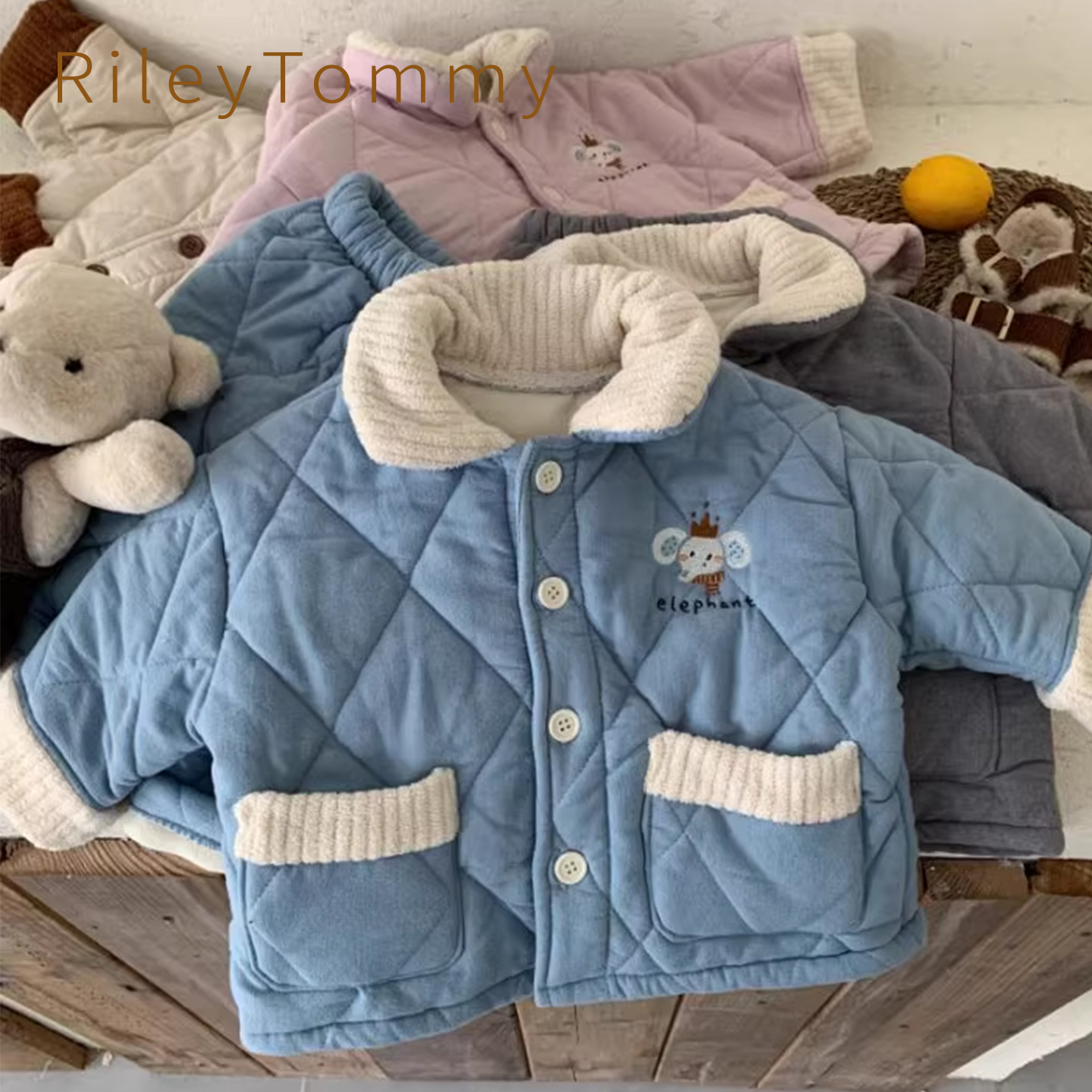 英国RileyTommy儿童夹棉款睡衣