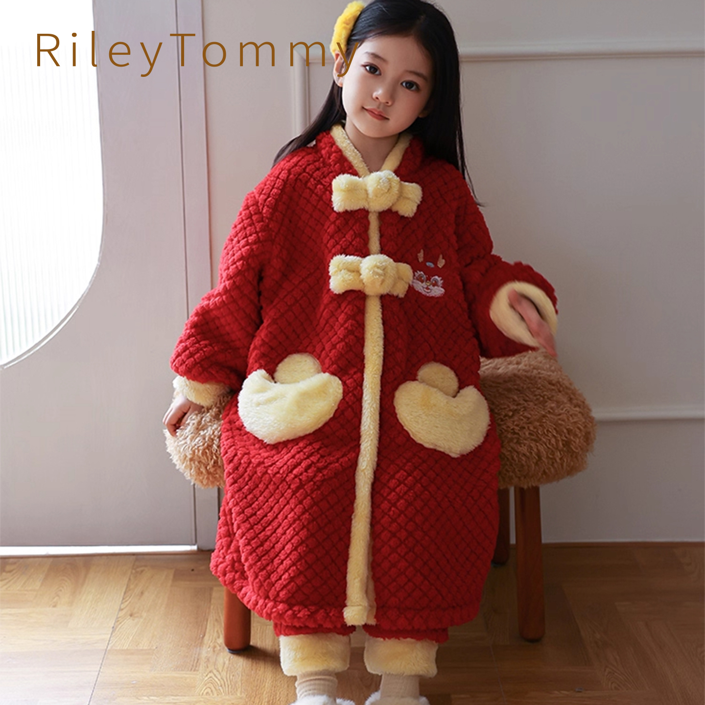 英国RileyTom儿童睡新中式袍套