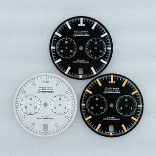 配件多功能计时5针表盘字面 32.5mm表盘改装 新款 超霸
