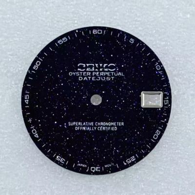 蓝金石表盘，  表盘直径28.5mm，NH35表盘，手表，手表订制logo