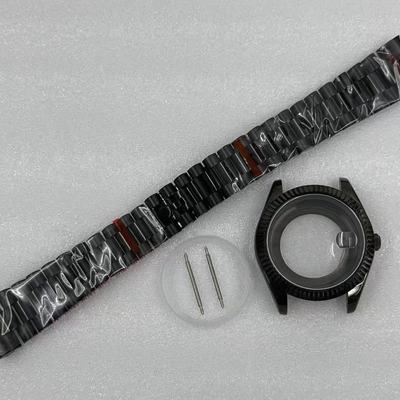 8285机表壳表带套装 蓝宝石玻璃 直径40mm 适装31mm表盘 手表配件