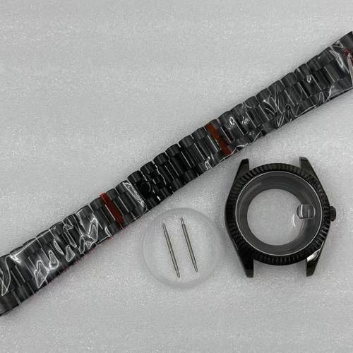 8285机表壳表带套装 蓝宝石玻璃 直径40mm 适装31mm表盘 手表配件