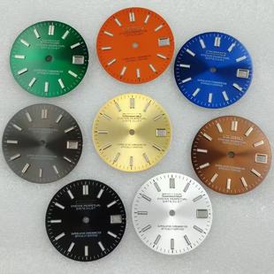 NH35 表盘太阳纹 NH36机芯字面发绿光 日志改装 28.5MM