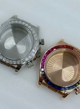 VK63机芯头粒表壳蓝宝石玻璃 适合29.5 mm表盘 手表改装配件