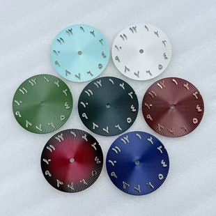 NH35阿拉伯数字放射纹表盘手表配件 直径:28.5mm
