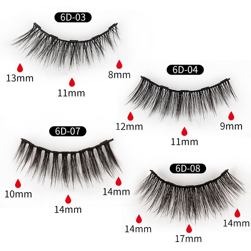 极速Magnetic False Eyelashes Natural Eye Lashes 磁性眼线液假