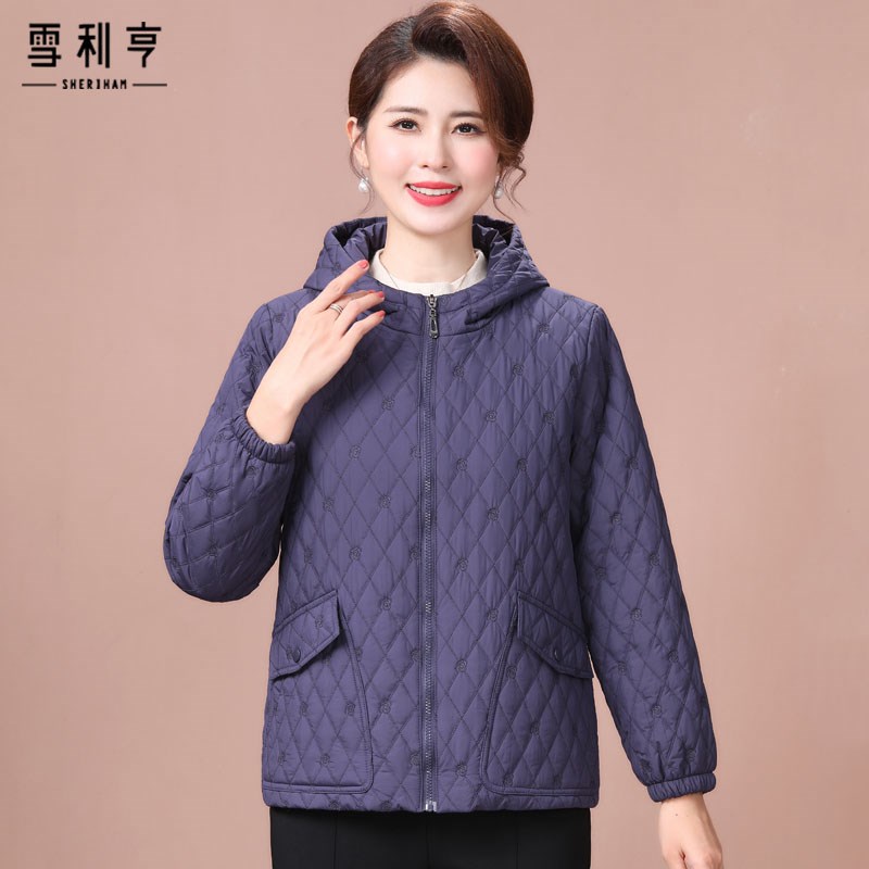 好货年轻妈妈冬装连帽棉服中年女装保暖棉袄40岁50岁女士秋冬季外