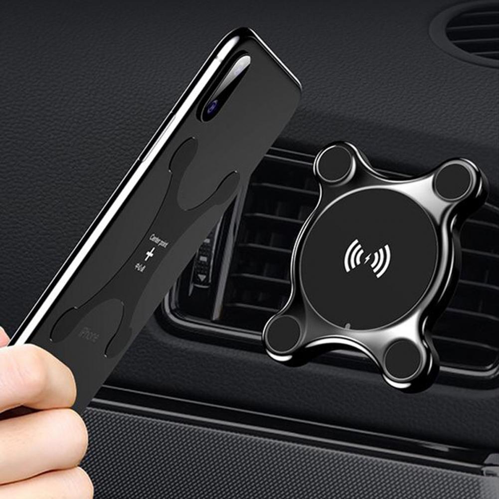 Car Phone Holder Wireless Charger  360 Degree Rotation Magne