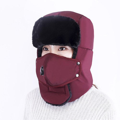 好货Windproof Warm Hat Winter Warm Bomber Hats Men Women Rus