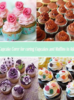 SILIKOLOVE Cupcake Corer Plunger Cutter astry Corer Decorati