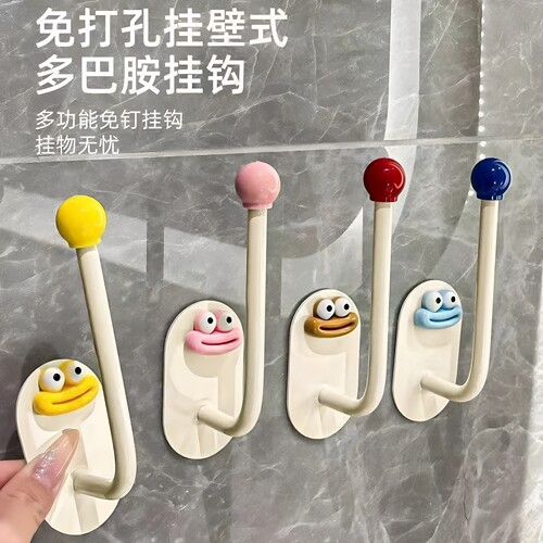 发圈发箍粘钩卫生间收纳架发夹皮筋头绳挂钩首饰品发绳收纳架塑料