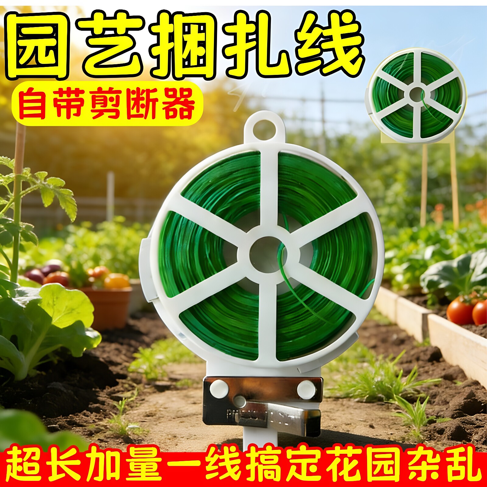 园艺扎带包塑扎线铁丝扎线月季爬藤植物固定绳捆扎带绑花神器支架