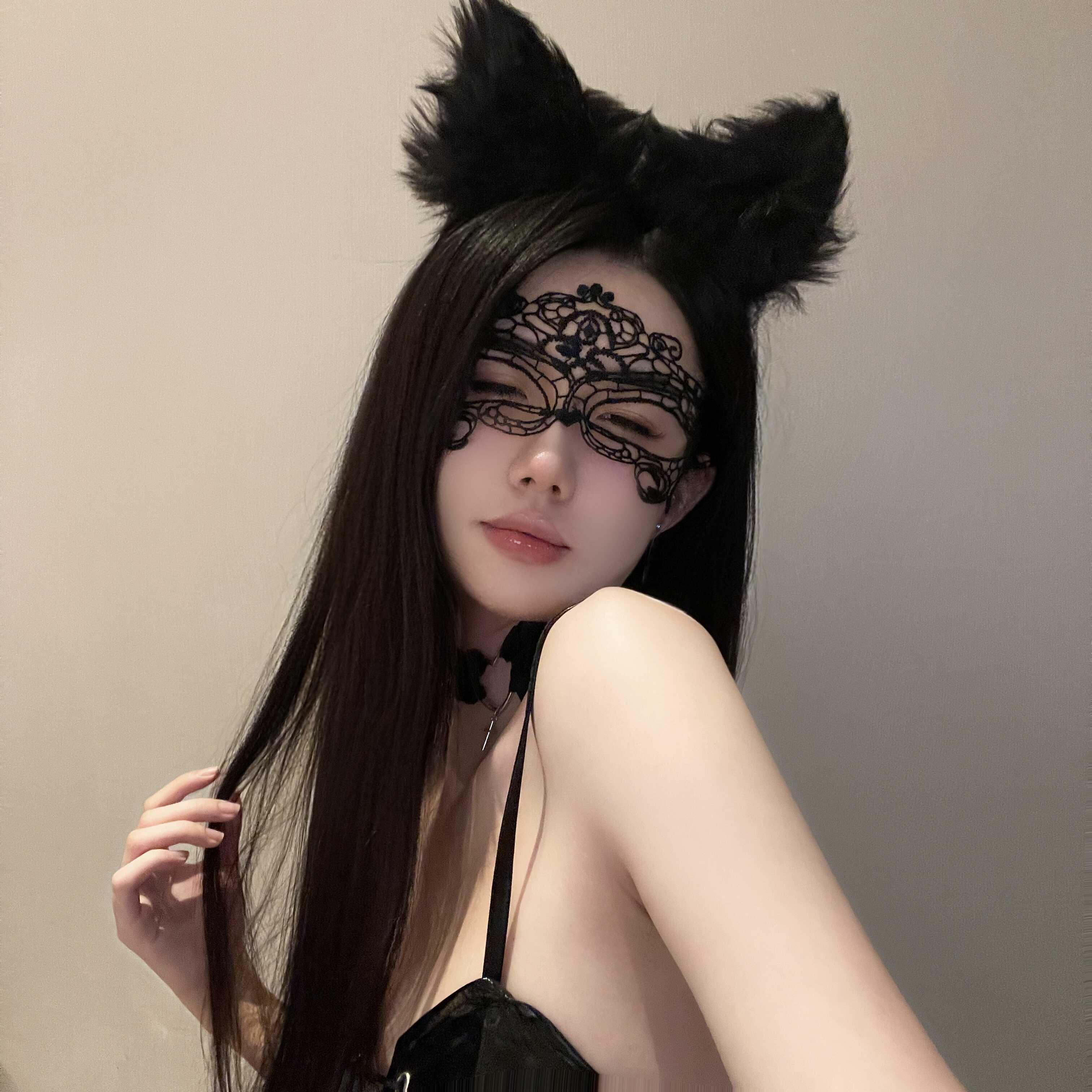 蒙面化妆舞会半脸面具女性感蕾丝镂空钩花遮面眼罩公主万圣节面罩