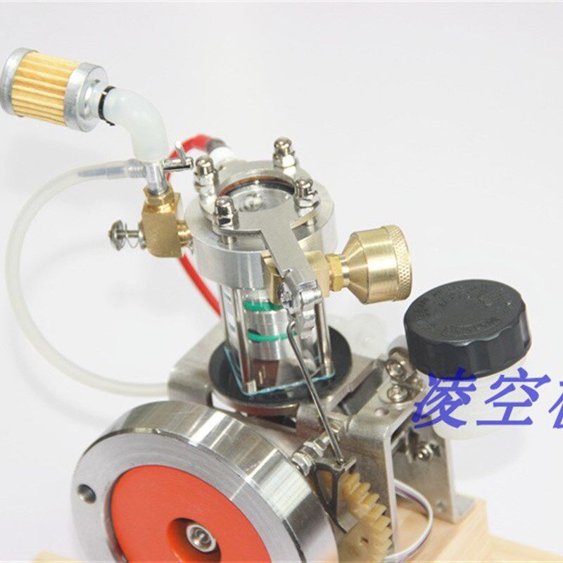 新品迷你全透视酒精内燃发动机模型引擎发电车船模可烧二锅头斯特