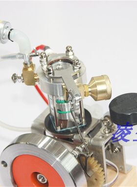 新品迷你全透视酒精内燃发动机模型引擎发电车船模可烧二锅头斯特