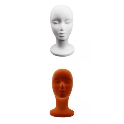 极速2Pc Mannequin Head Display Stand Model Display for Hats