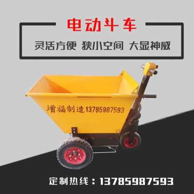 品厂促电动平板运输车 脚踏式电动平板拉货车 工地车间电动四轮车