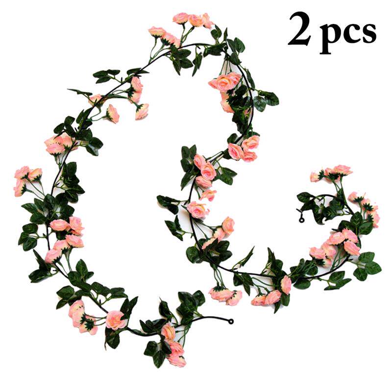 2pcsset Artificial Flower Vine Lifelike Flower Garland