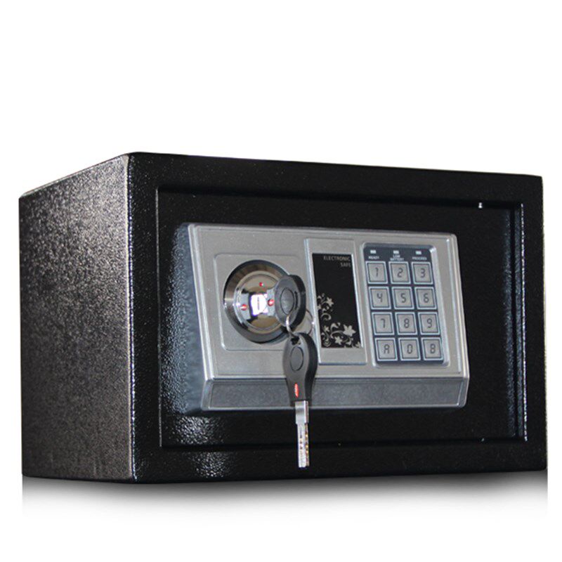 全钢家用小型迷你入墙密码双锁床头防盗保管箱保险箱保险柜包邮