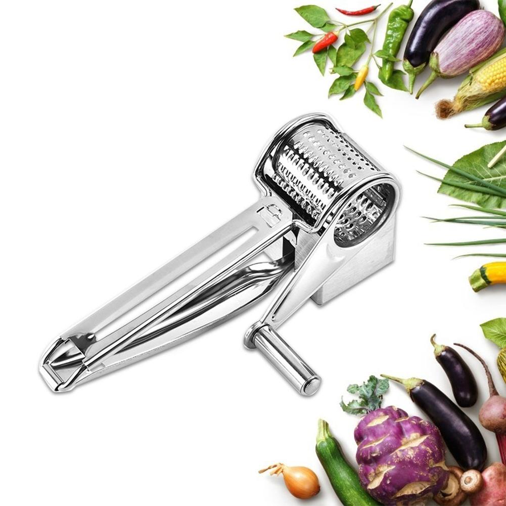 新品Stainless Steel Manual Cheese Grinder Cutter Rotary Chee