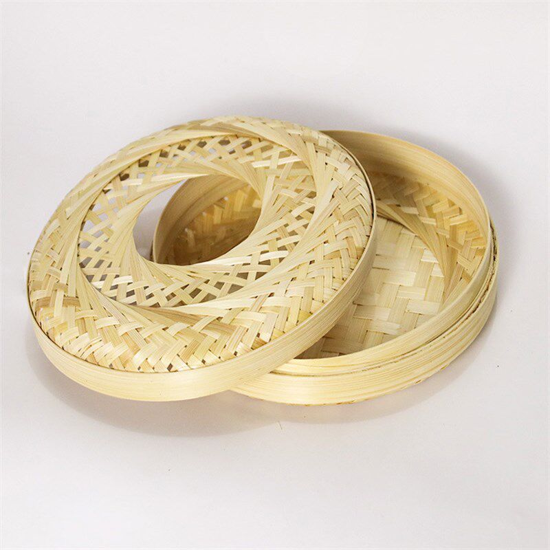 极速特色创意竹编中秋礼盒 圆形竹盒 竹收纳盒 竹编月饼包装盒