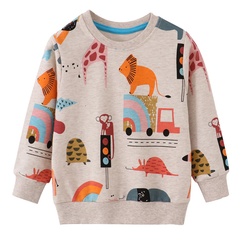 Jumping Meters New Arrival Autumn Winter Animals Print Boys