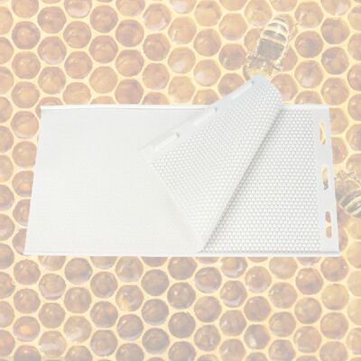 2pcs Beeswax Foundation Press Mold Flexible Beeswax Embosser