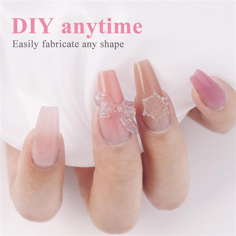 15ml Non-stick Hand Extension Nail Gel White Gels UV Flower