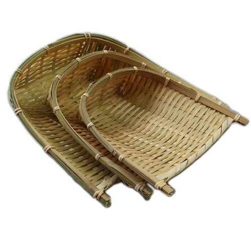 极速馍框防雨竹簸箕酒店竹编老式家用竹制品厨房小号箩筐装饰馒头