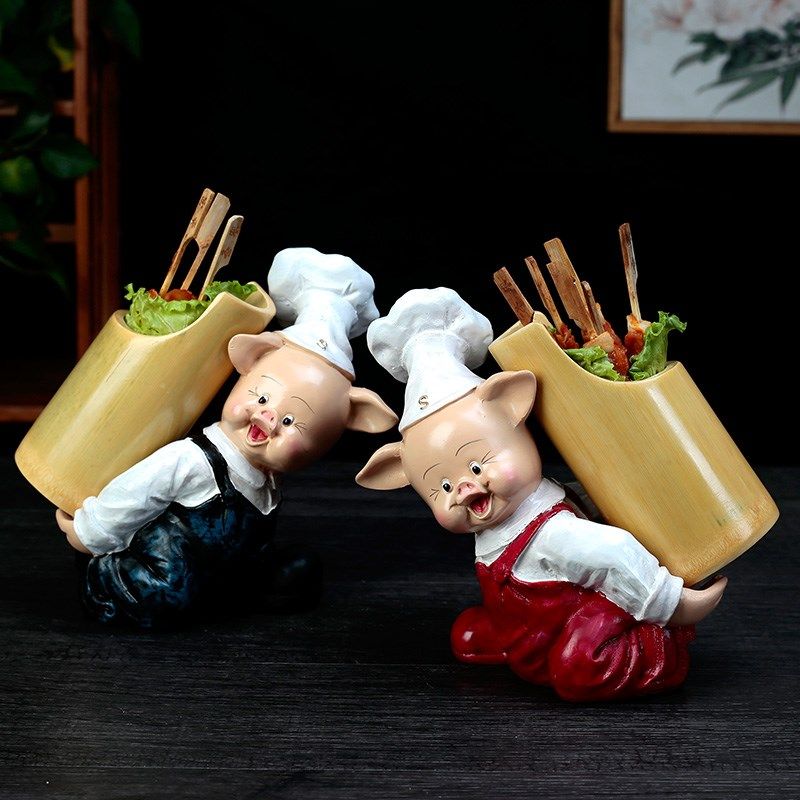 速发特色火锅店串串香烧烤小吃竹筒餐具酒店个厅餐猪厨师餐性摆台