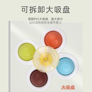 婴幼儿餐桌吸g盘转转乐可啃咬益智早教宝宝可转动旋转陀螺指尖玩